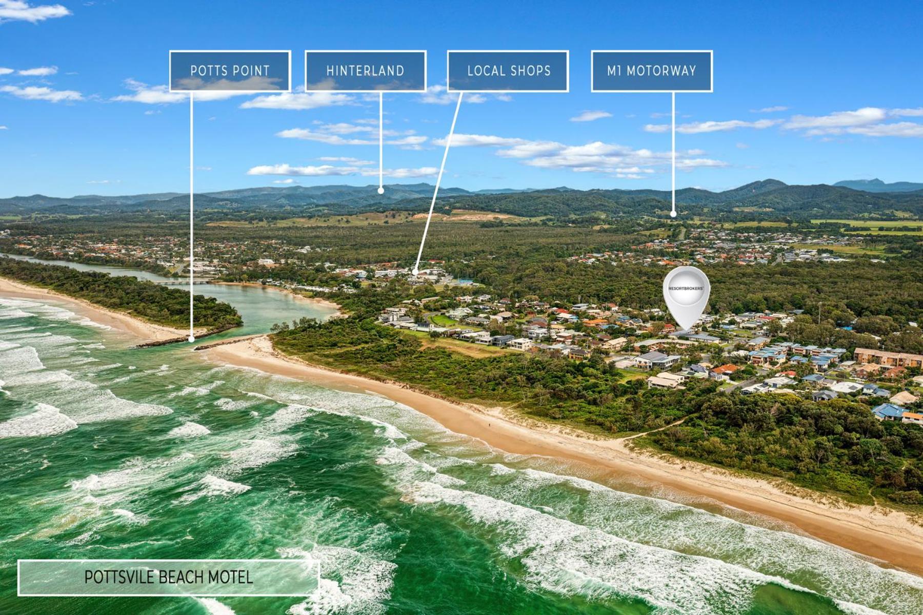 Pottsville Beach Motel Экстерьер фото
